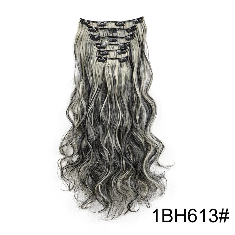 Heat-Resistant Clip Hair Extensions