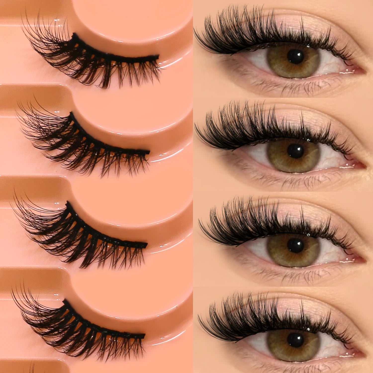 VELTRINAY Half Lashes Natural Cat Eye