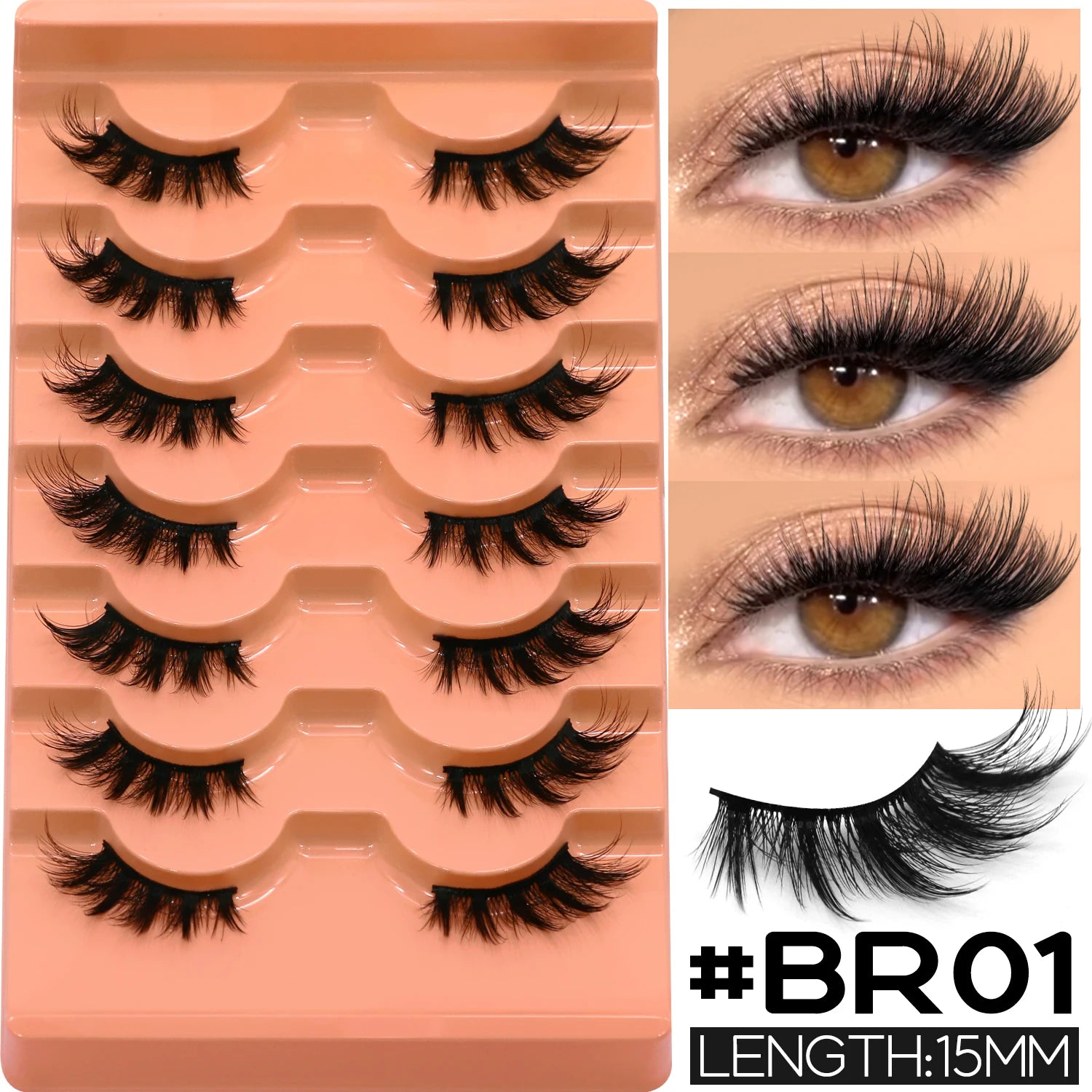 VELTRINAY Half Lashes Natural Cat Eye