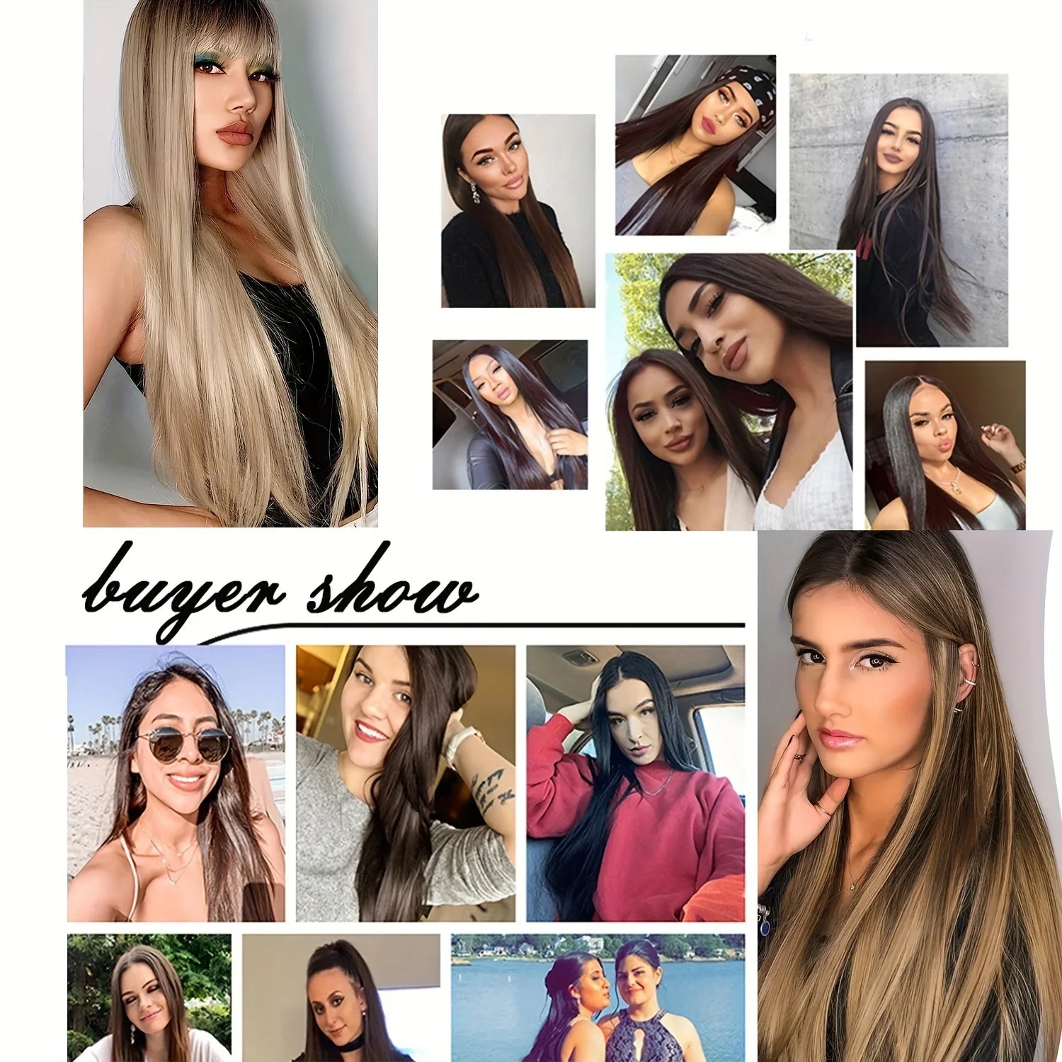 Straight Clip Hairpiece Set