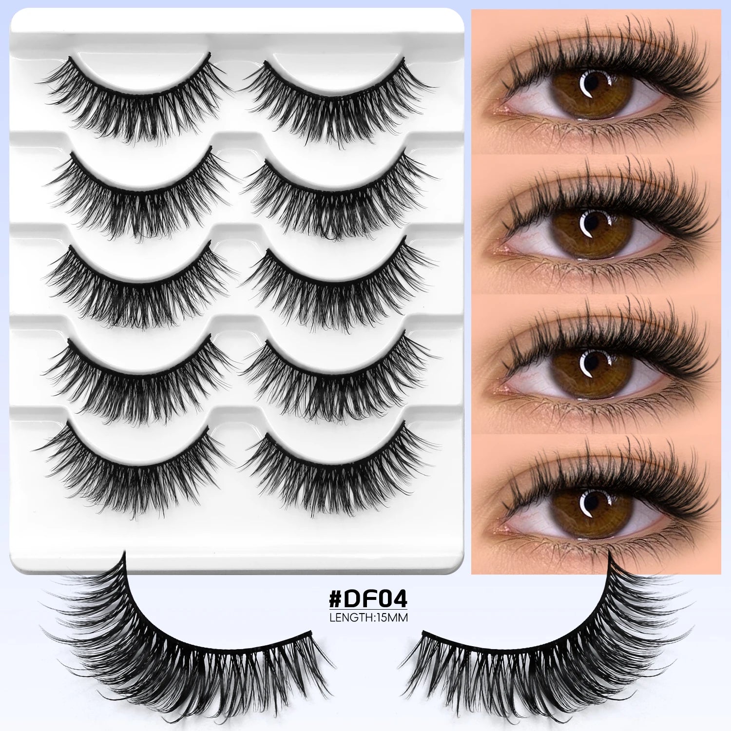 VELTRINAY Half Lashes Natural Cat Eye