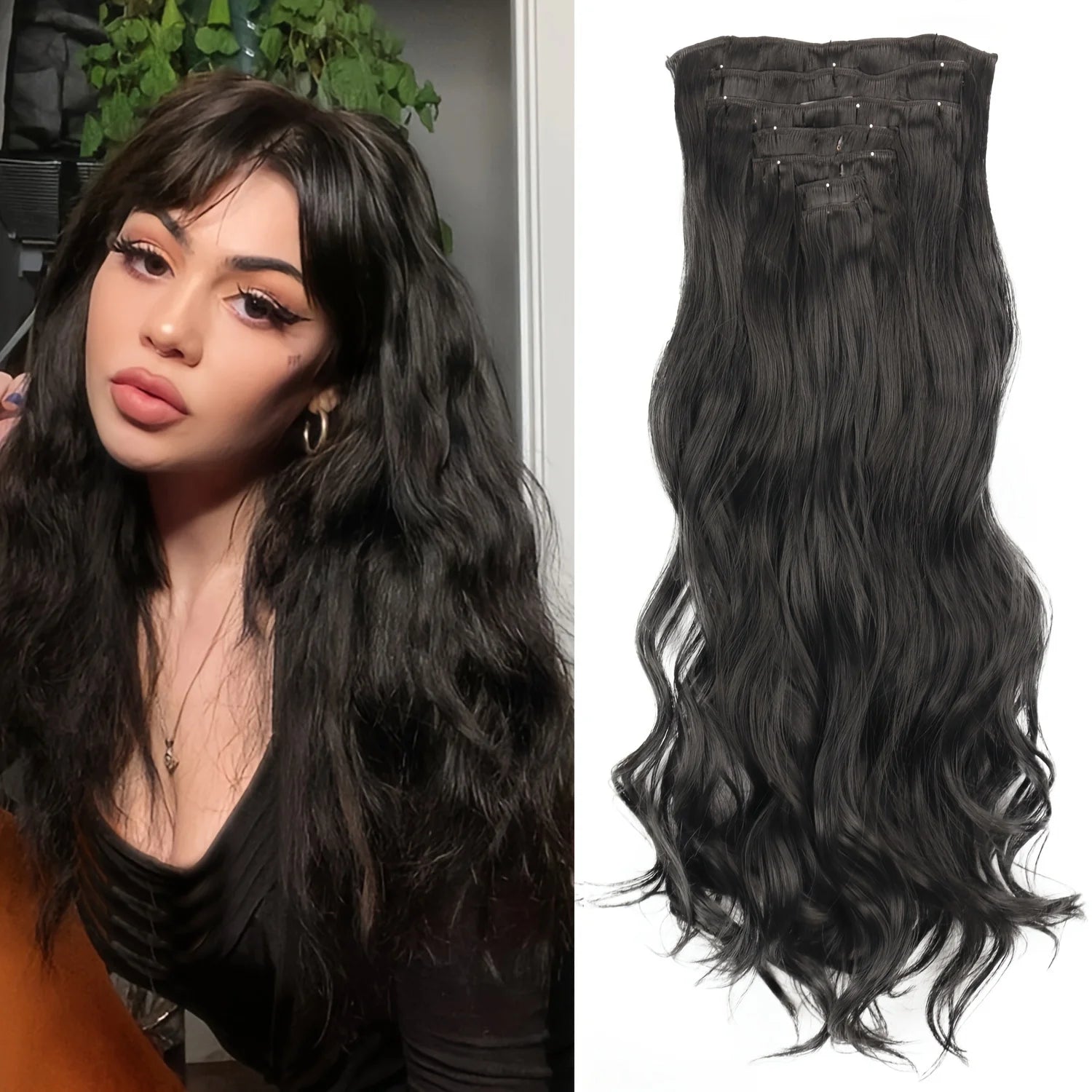 Straight Clip Hairpiece Set