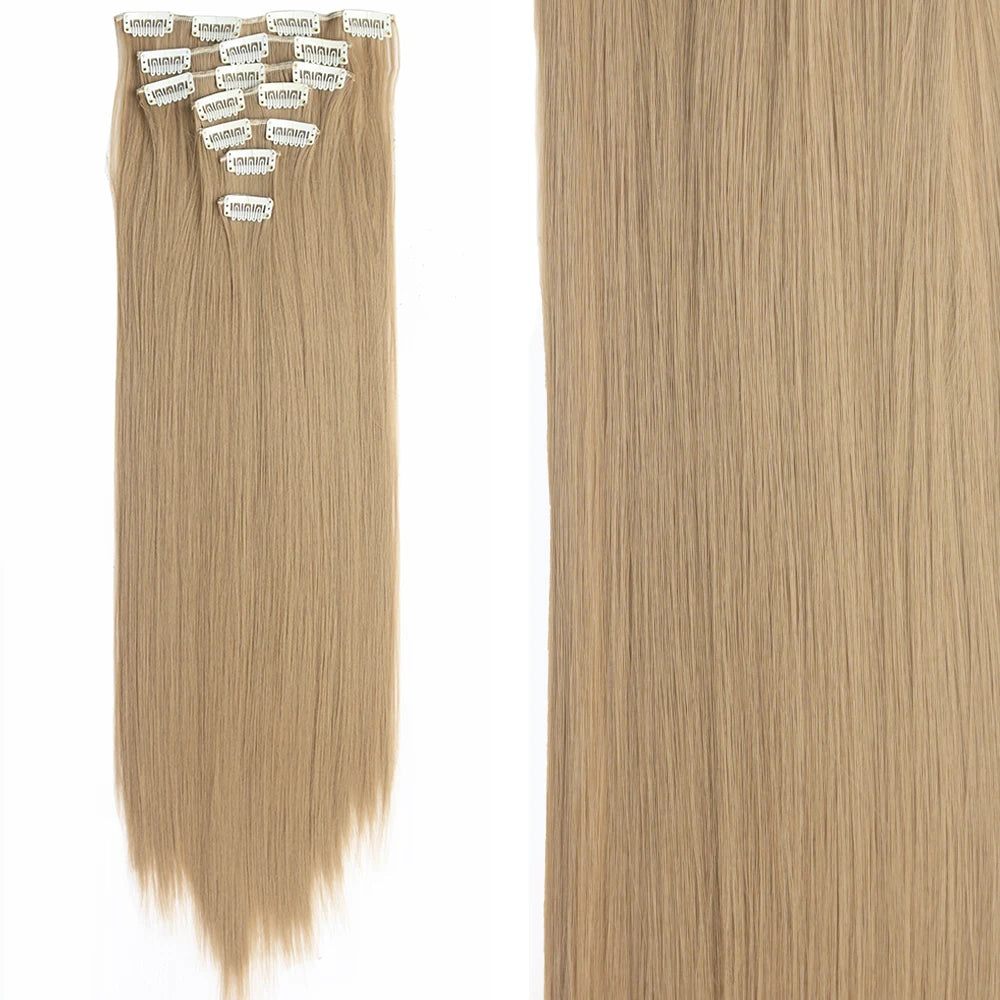 Straight Clip Hairpiece Set