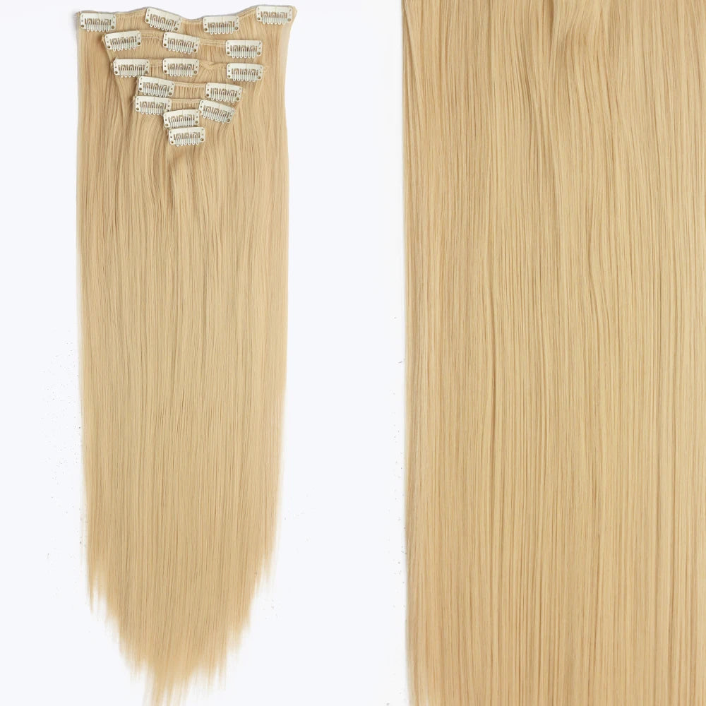 Straight Clip Hairpiece Set