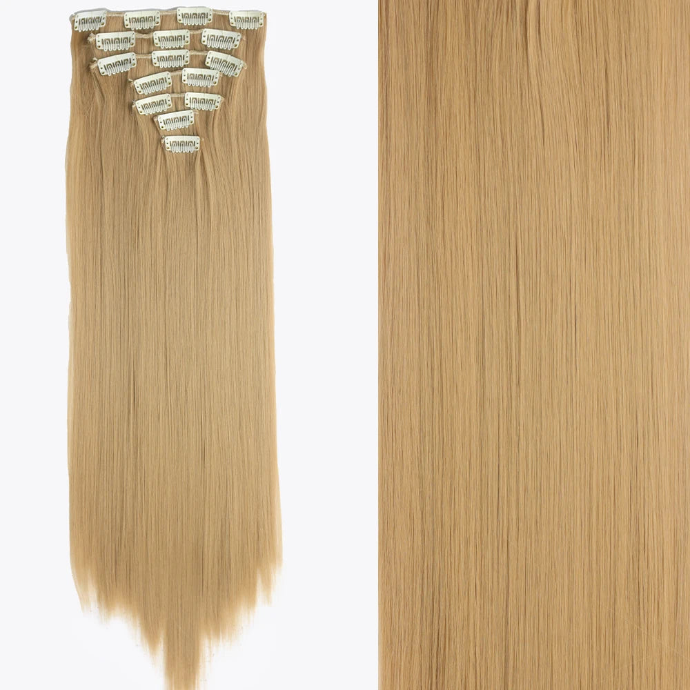 Straight Clip Hairpiece Set