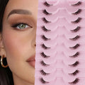 Half eyelashes, natural appearance