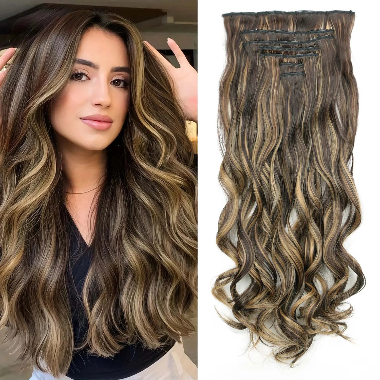Straight Clip Hairpiece Set