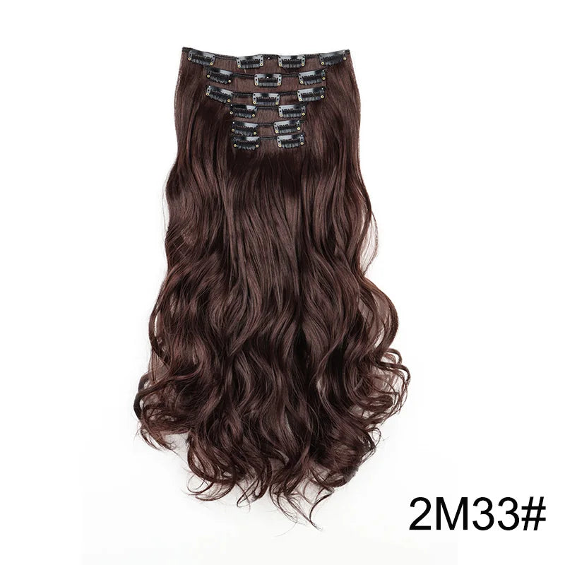 Heat-Resistant Clip Hair Extensions