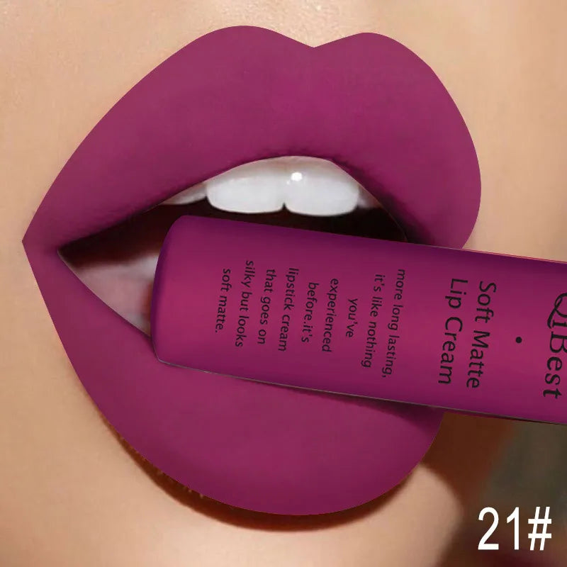 QIBEST Velvet Matte Lip Gloss