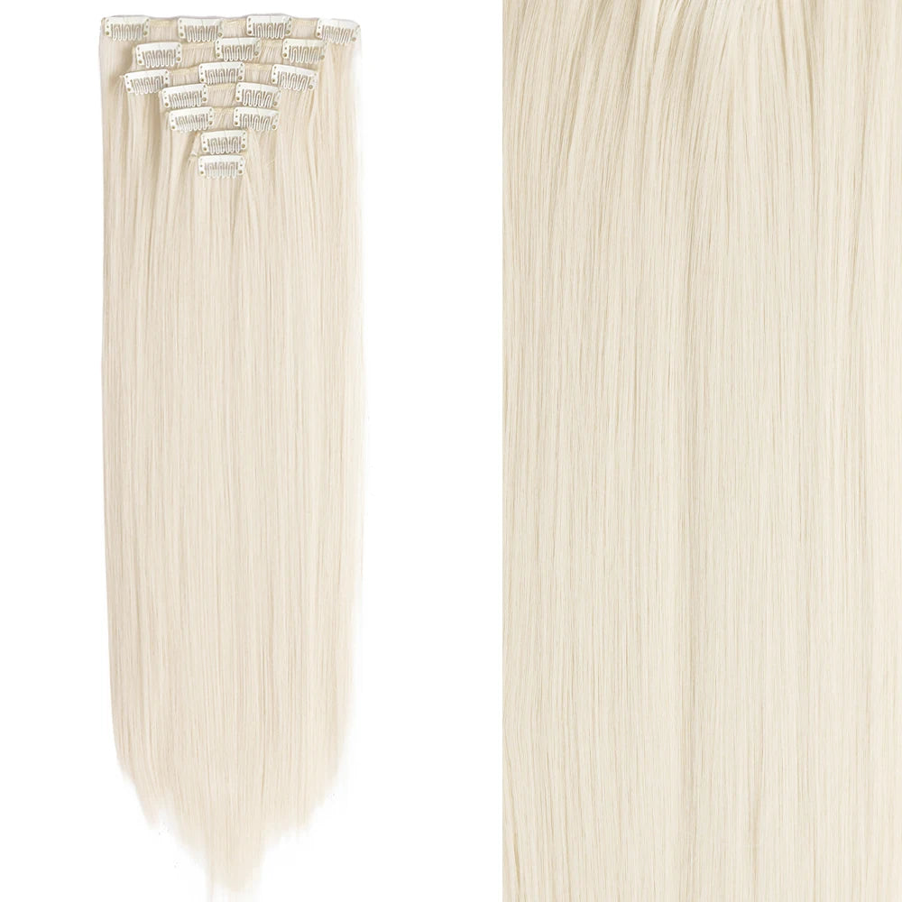 Straight Clip Hairpiece Set