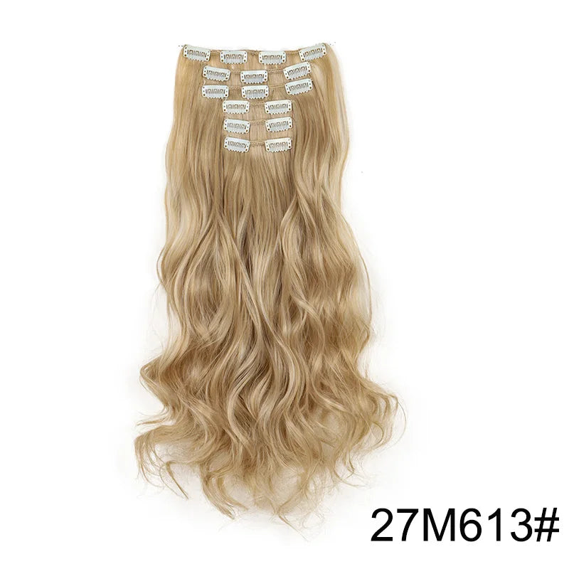 Heat-Resistant Clip Hair Extensions