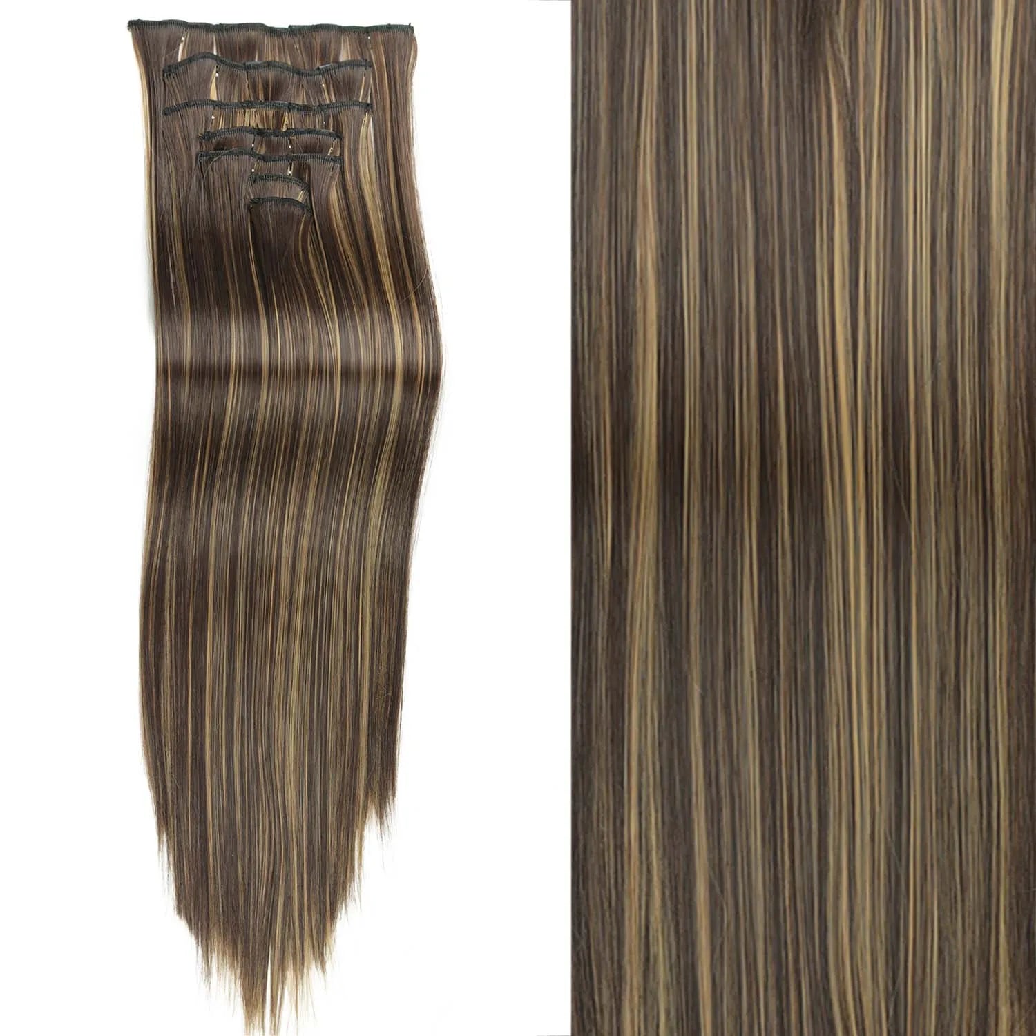 Straight Clip Hairpiece Set