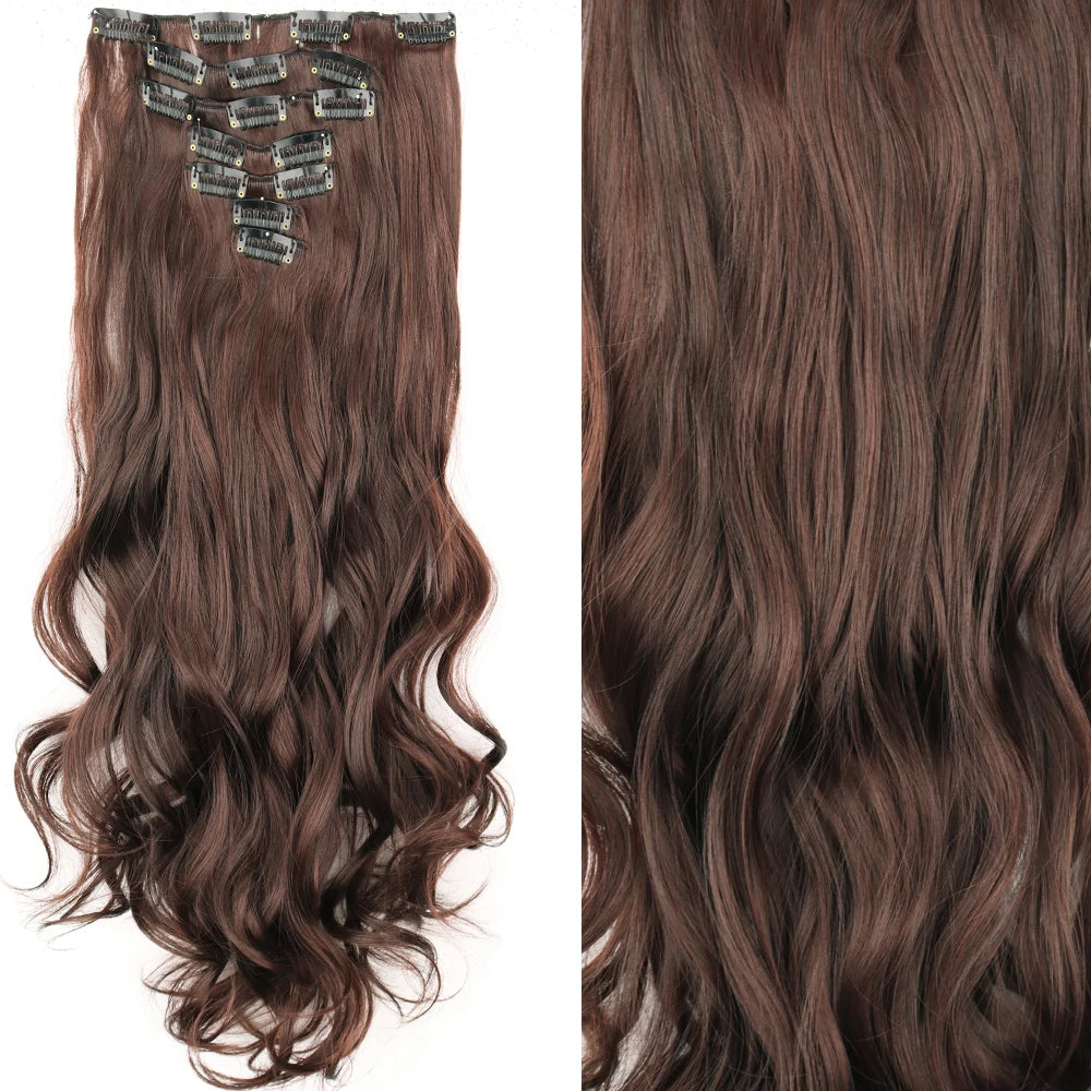 Straight Clip Hairpiece Set