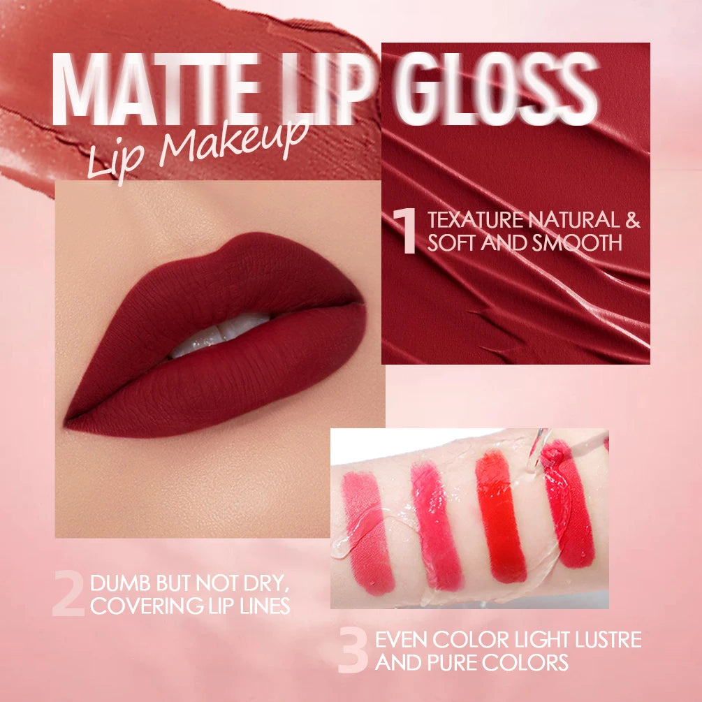 QIBEST Velvet Matte Lip Gloss