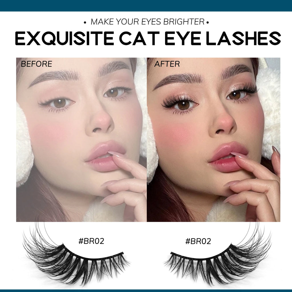 VELTRINAY Half Lashes Natural Cat Eye