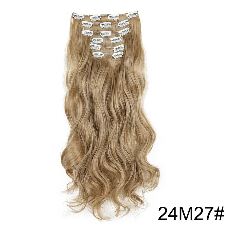 Heat-Resistant Clip Hair Extensions