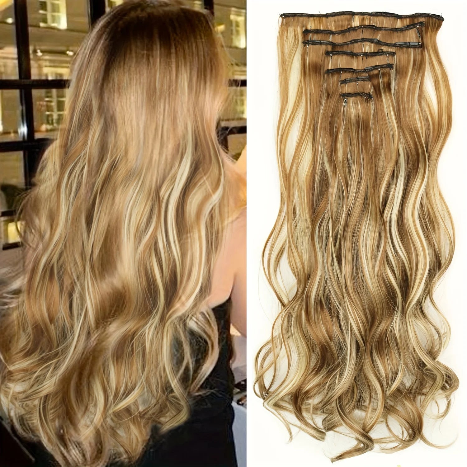 Straight Clip Hairpiece Set