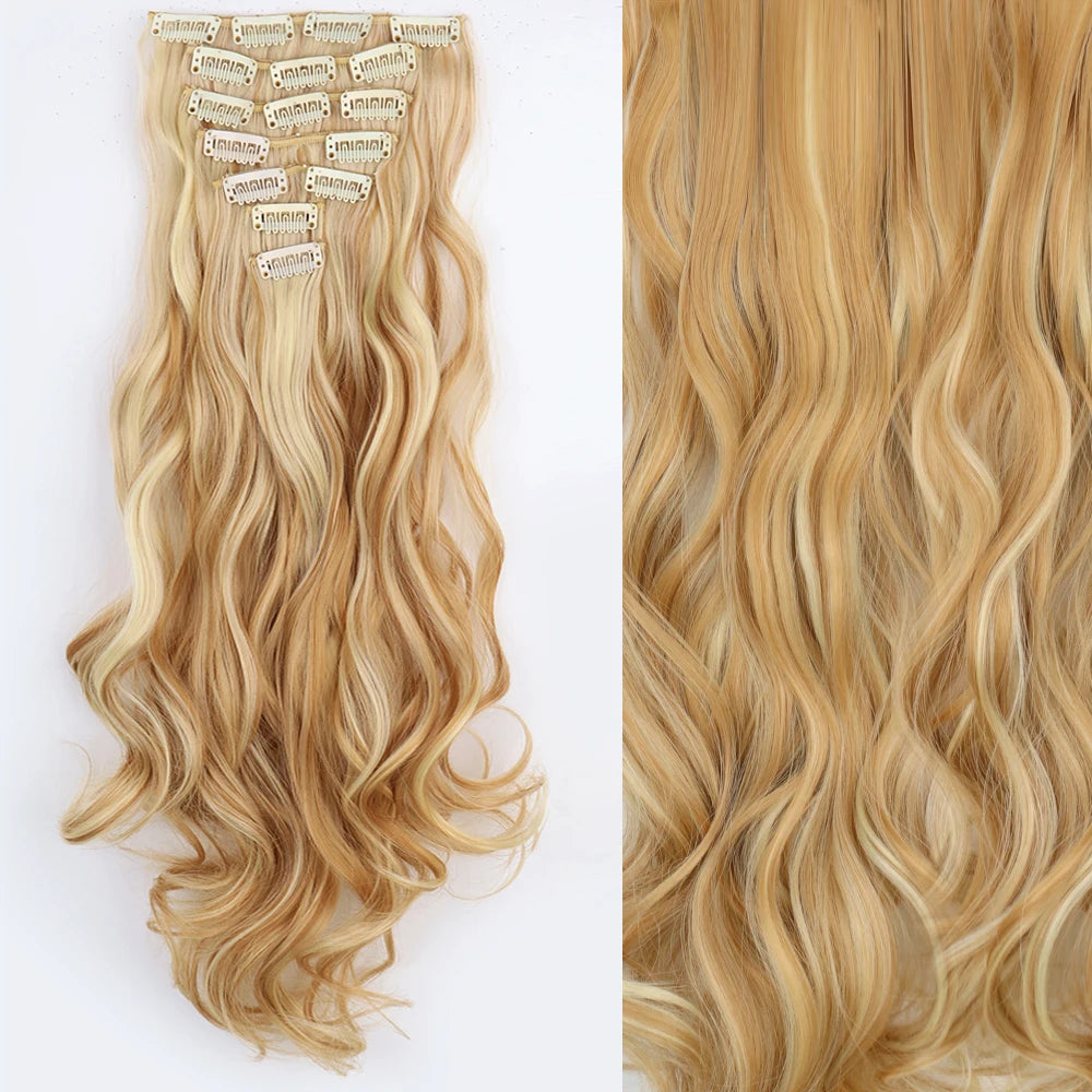 Straight Clip Hairpiece Set