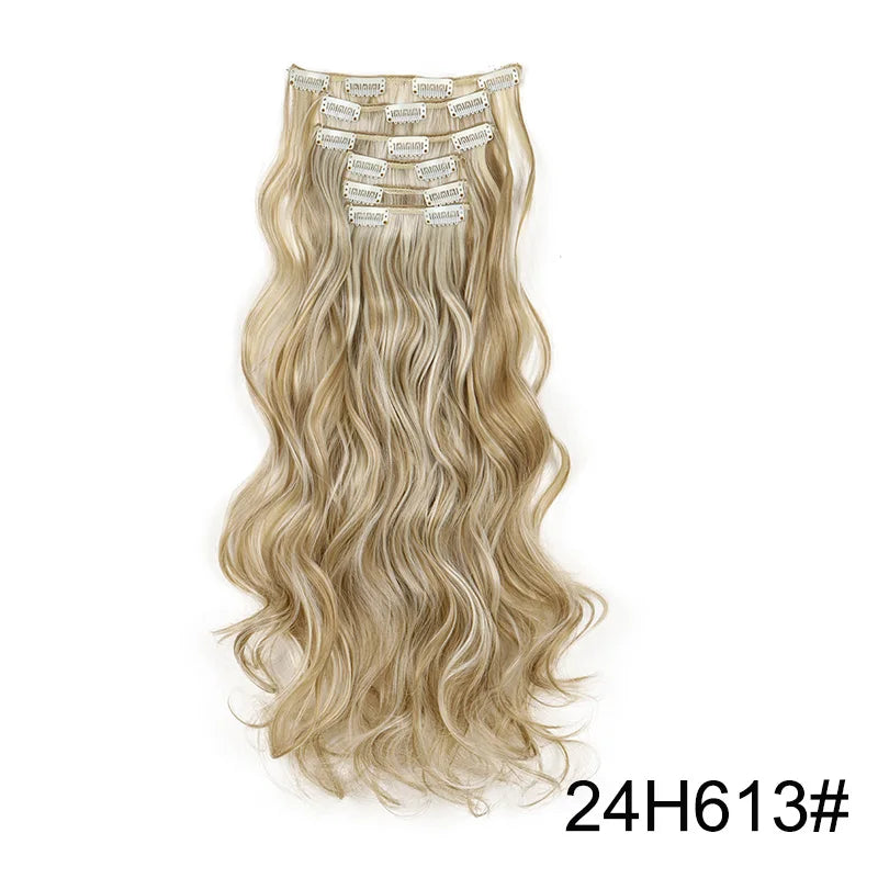 Heat-Resistant Clip Hair Extensions