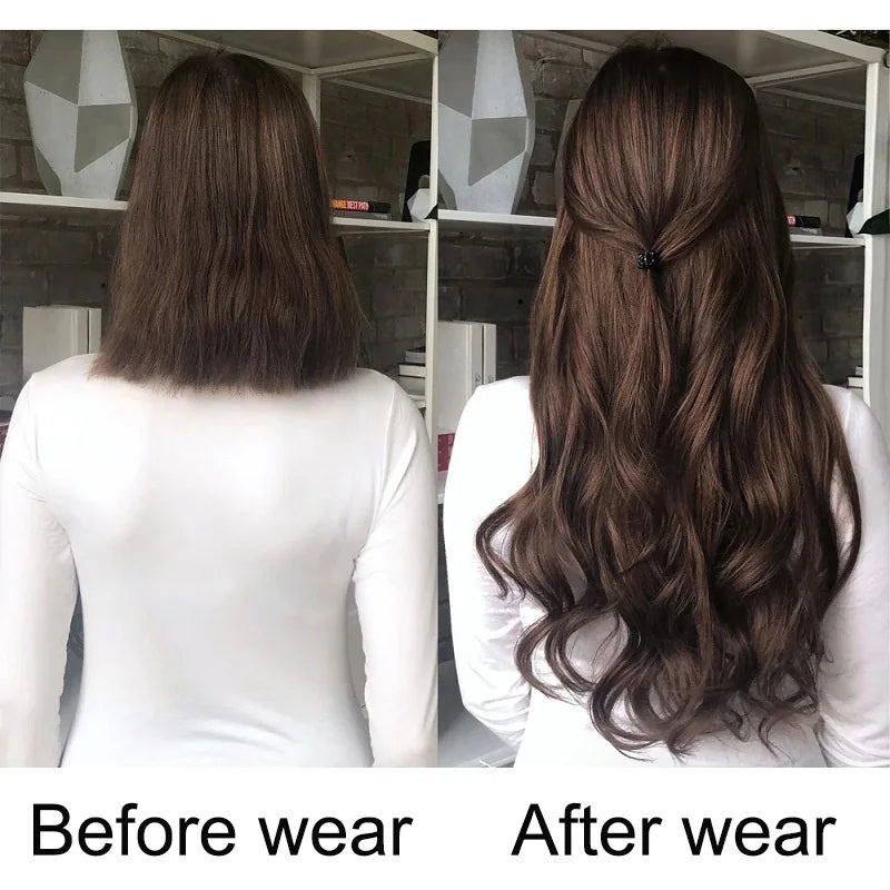 Heat-Resistant Clip Hair Extensions