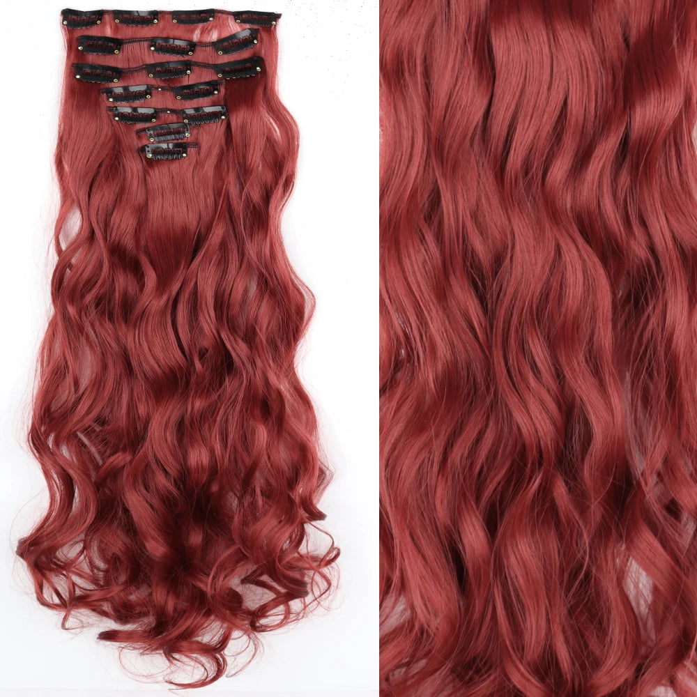 Straight Clip Hairpiece Set