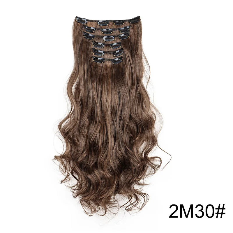 Heat-Resistant Clip Hair Extensions