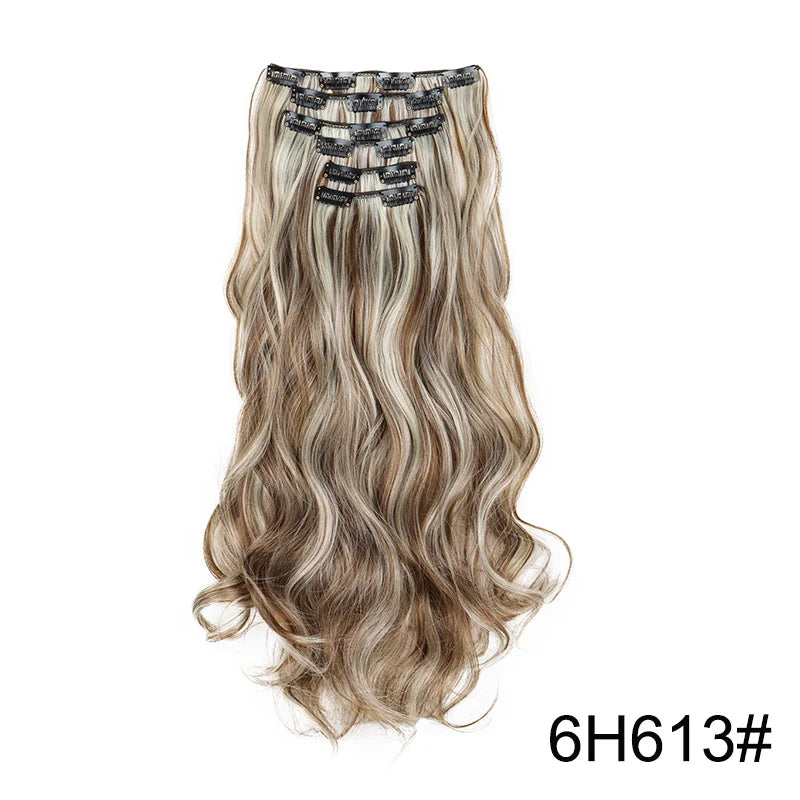 Heat-Resistant Clip Hair Extensions