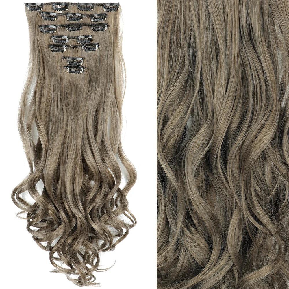 Straight Clip Hairpiece Set