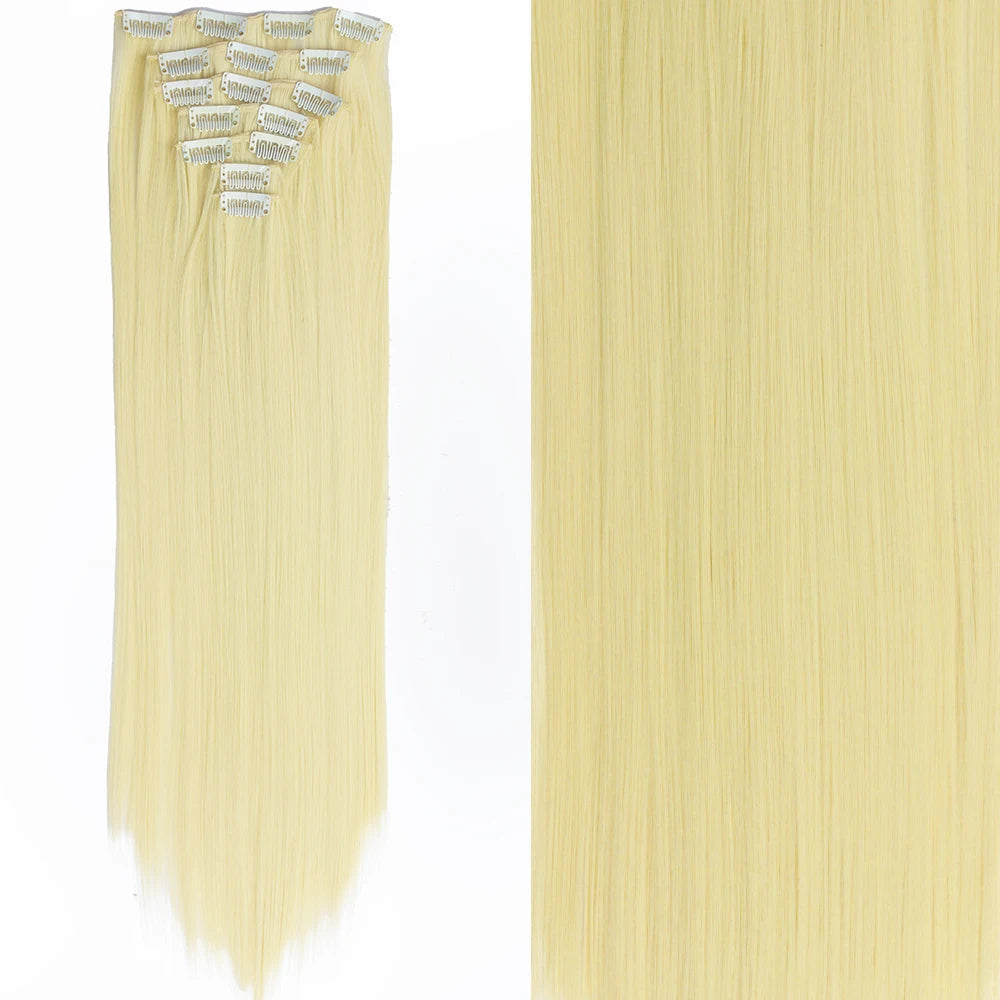 Straight Clip Hairpiece Set