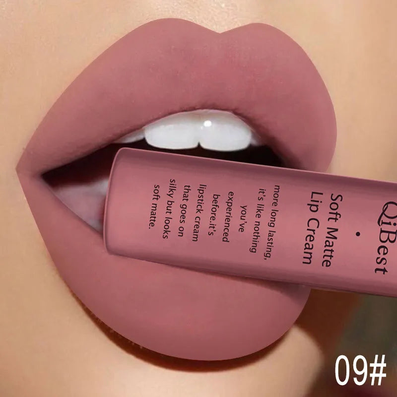QIBEST Velvet Matte Lip Gloss