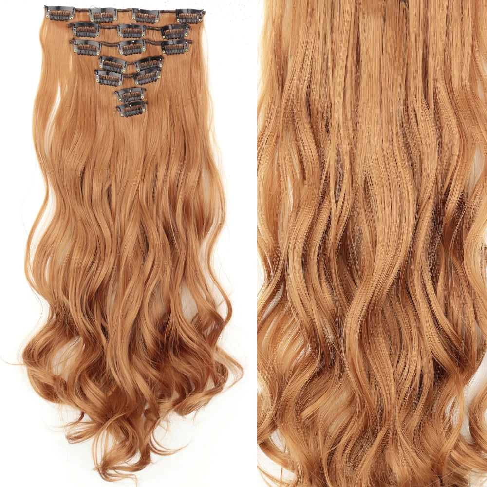 Straight Clip Hairpiece Set