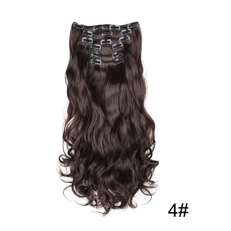 Heat-Resistant Clip Hair Extensions