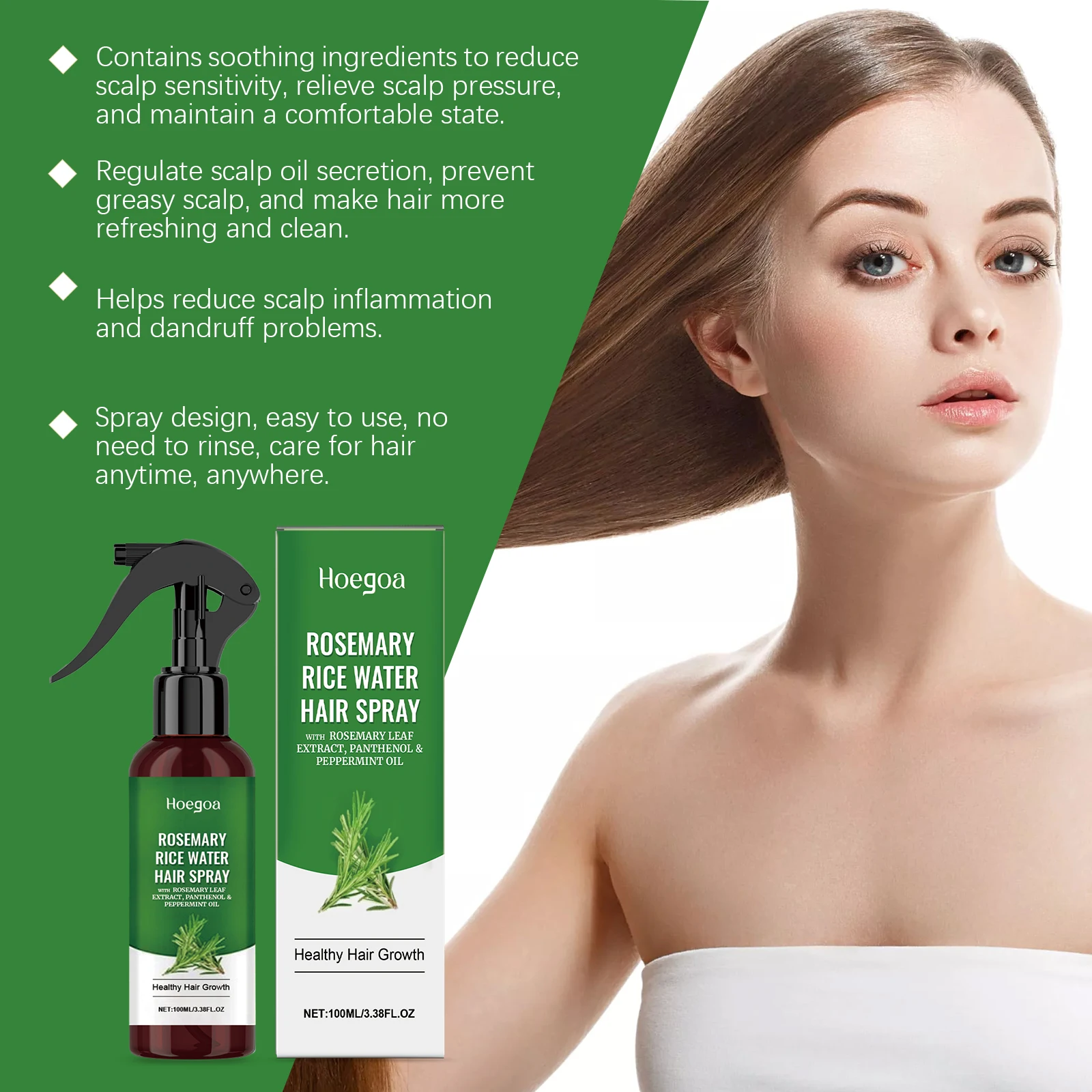 Hoegoa Rosemary Rice Water Hair Spray