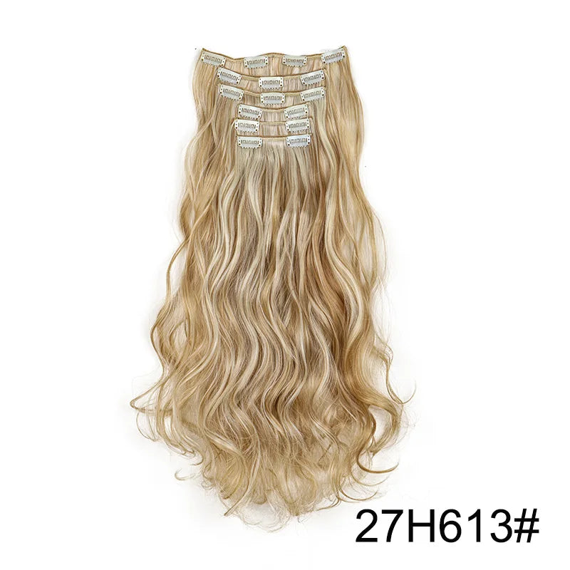 Heat-Resistant Clip Hair Extensions