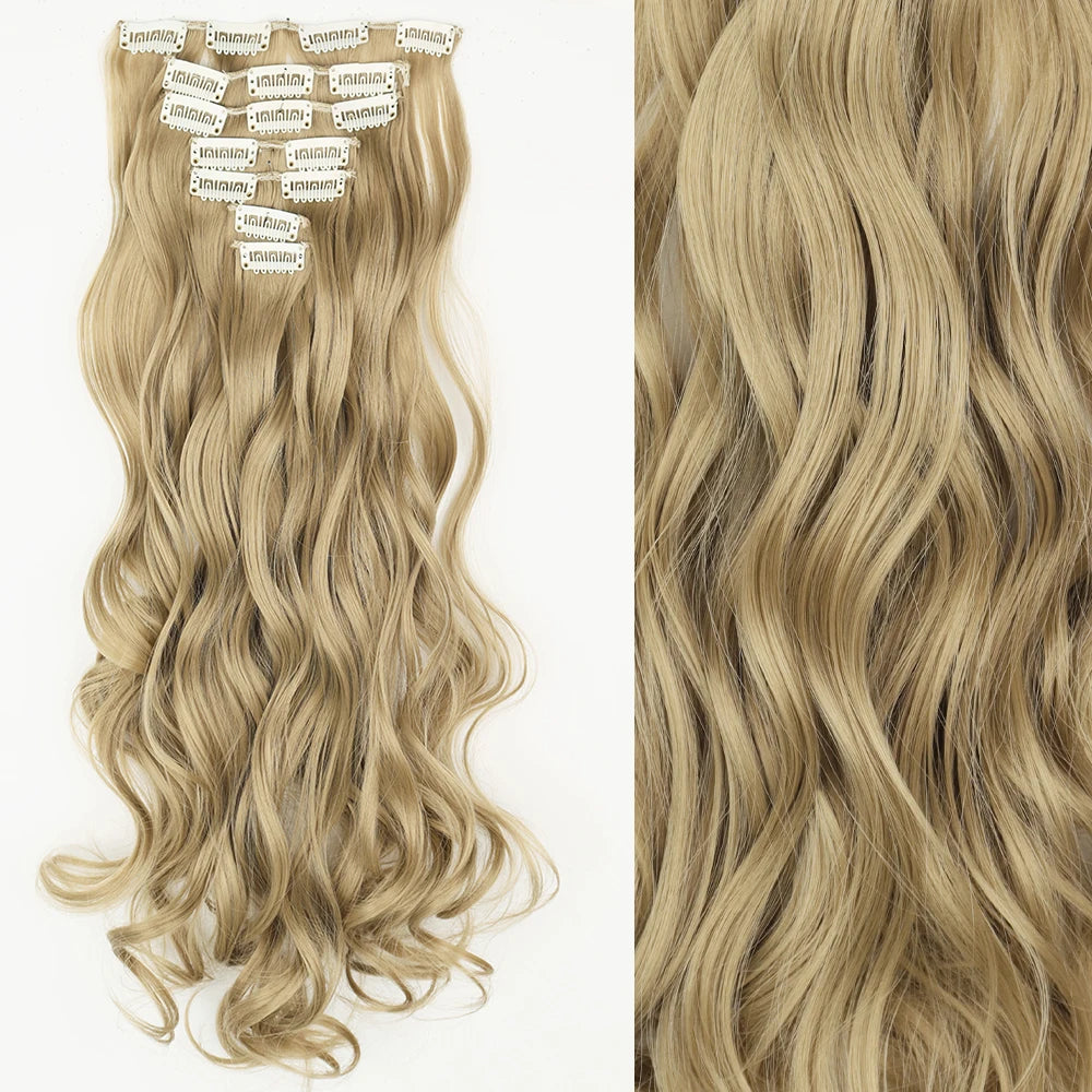 Straight Clip Hairpiece Set