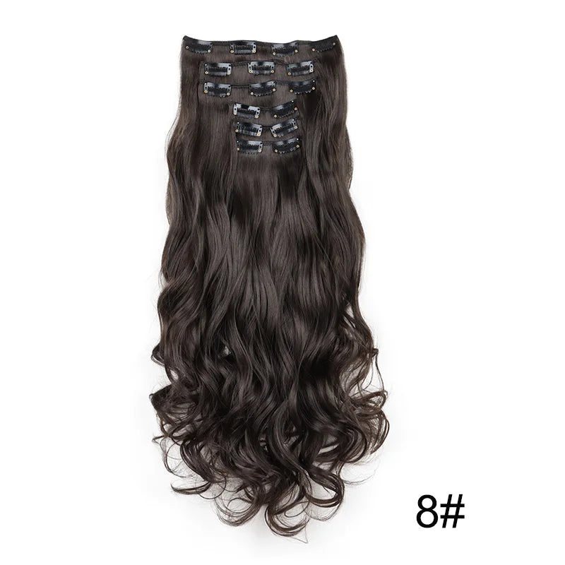 Heat-Resistant Clip Hair Extensions