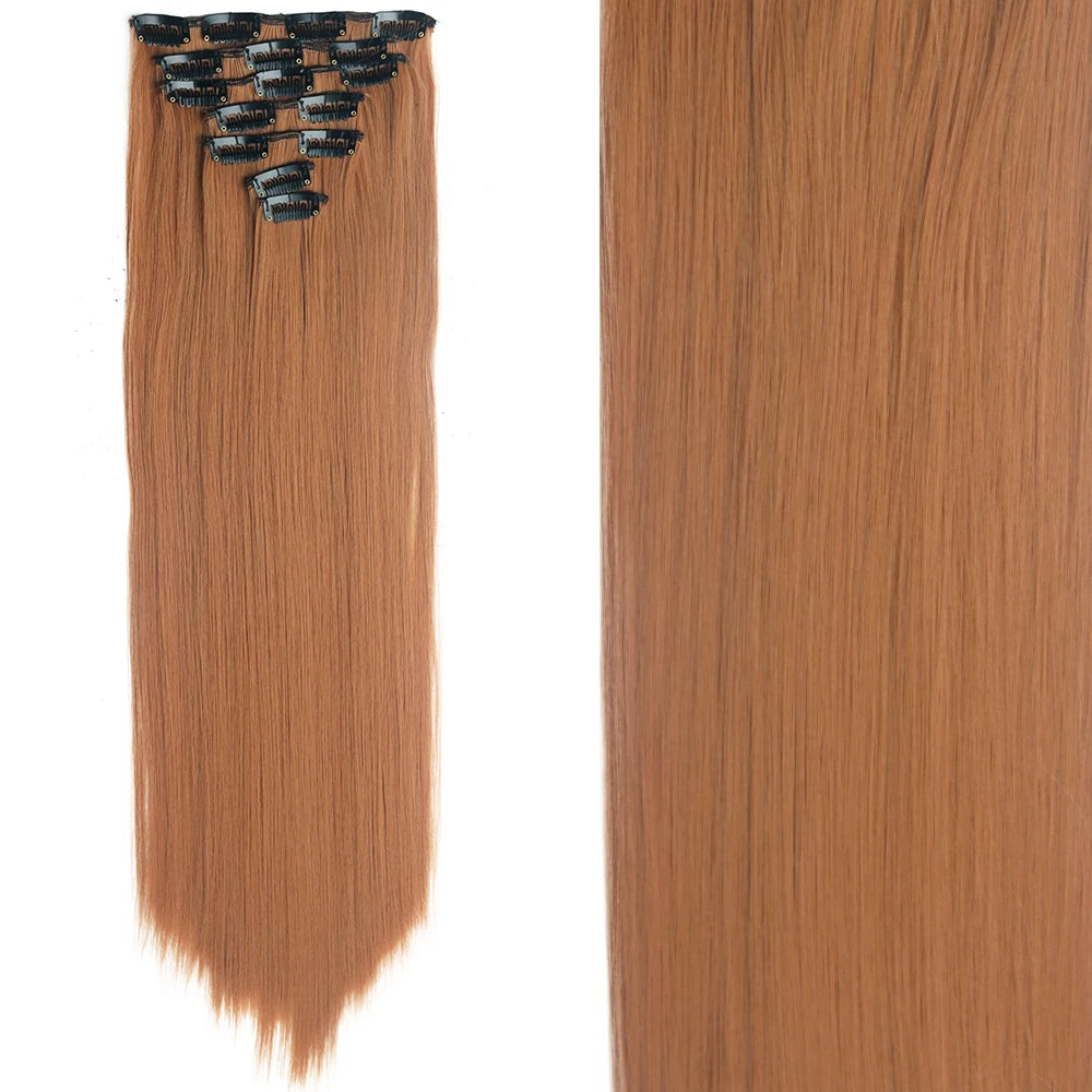Straight Clip Hairpiece Set