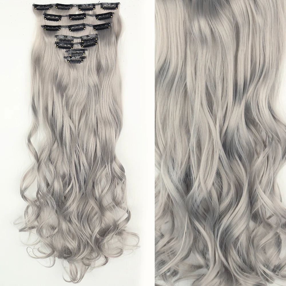 Straight Clip Hairpiece Set