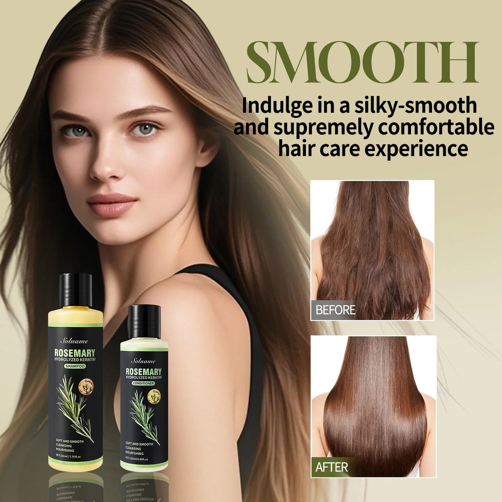 Soluame Rosemary Hydrolyzed Keratin Shampoo + Conditioner Set&nbsp;