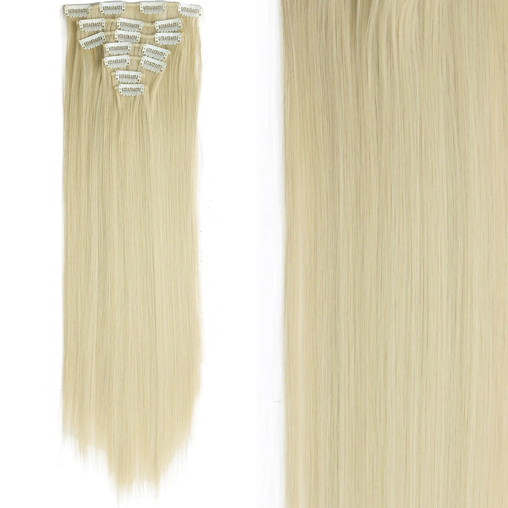 Straight Clip Hairpiece Set