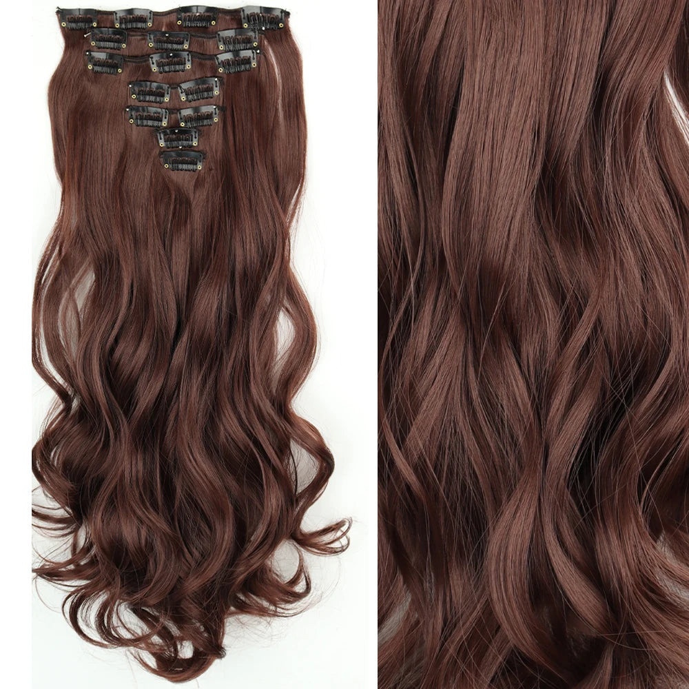 Straight Clip Hairpiece Set