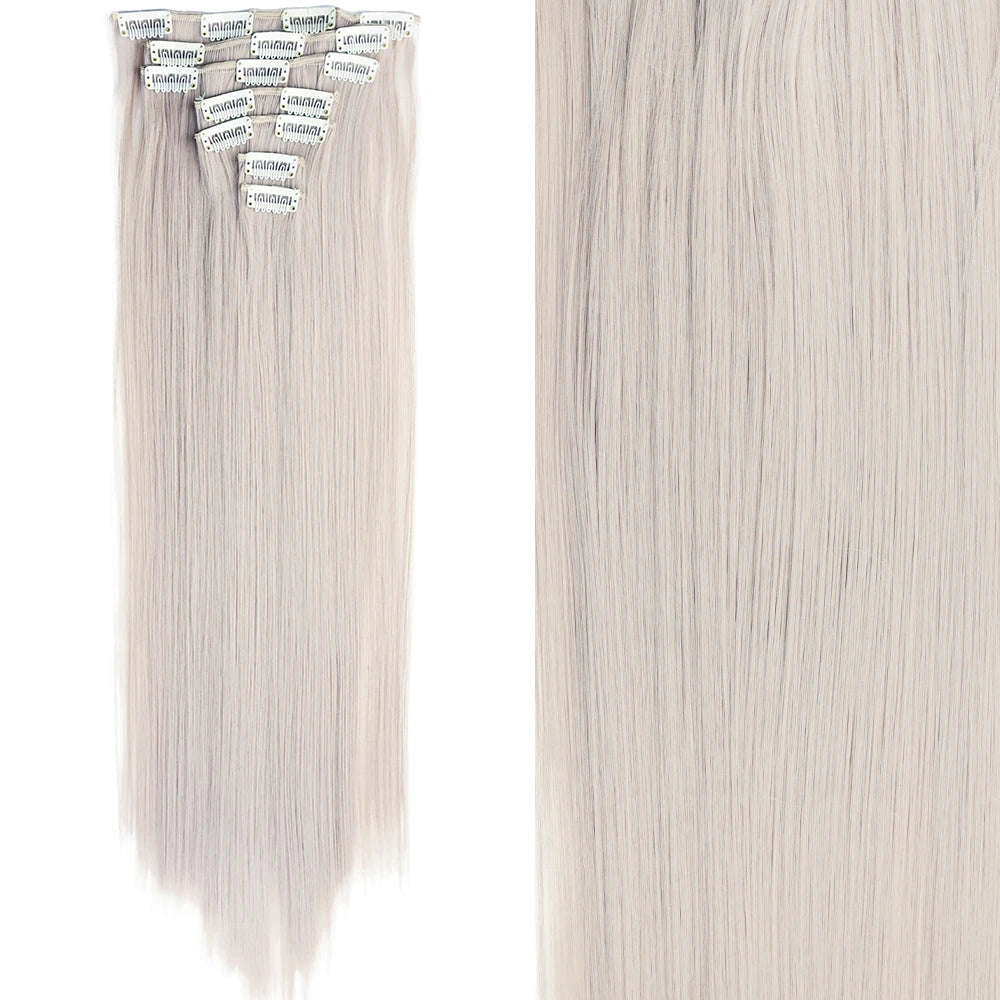 Straight Clip Hairpiece Set