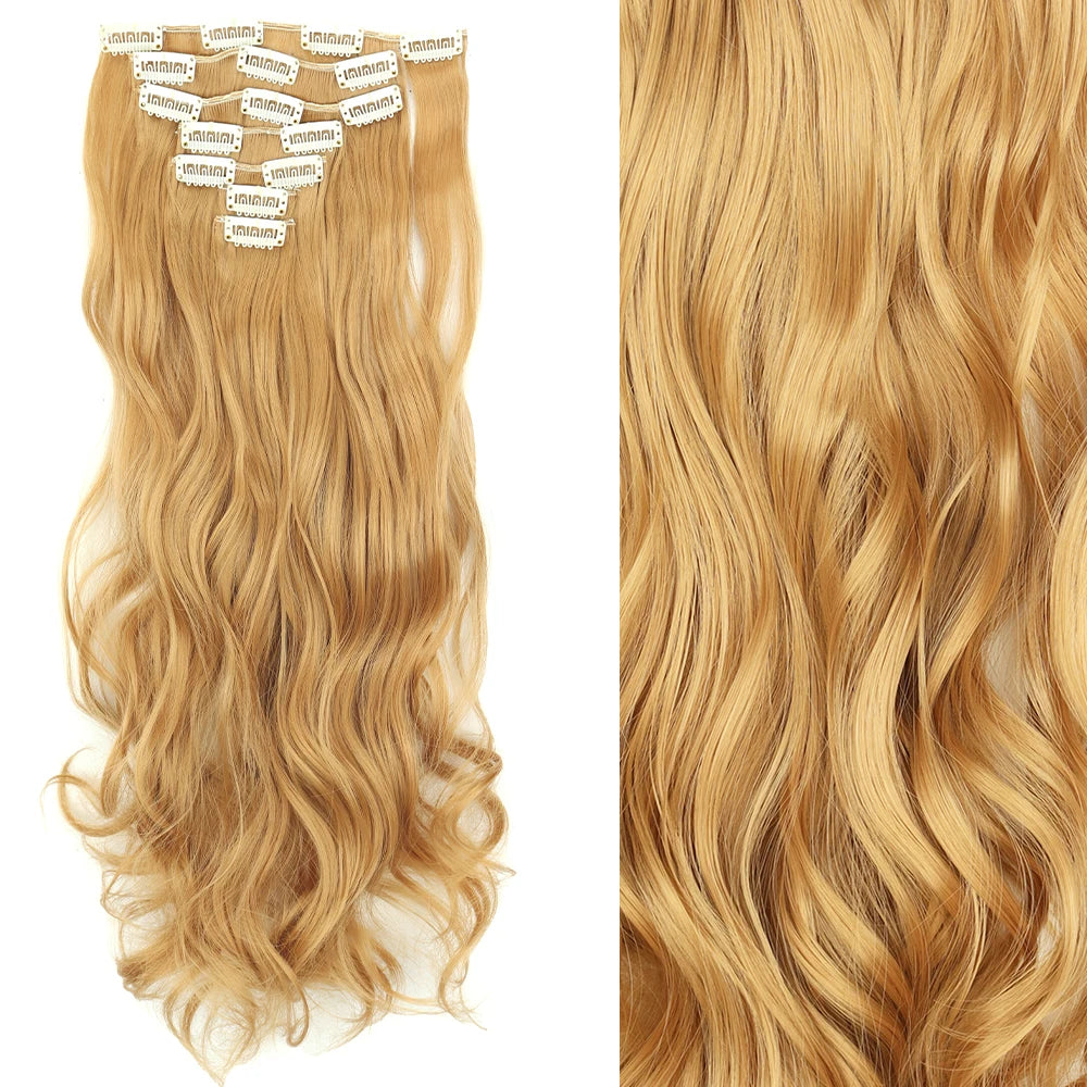 Straight Clip Hairpiece Set