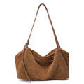 Suede Slouchy Shoulder Bag